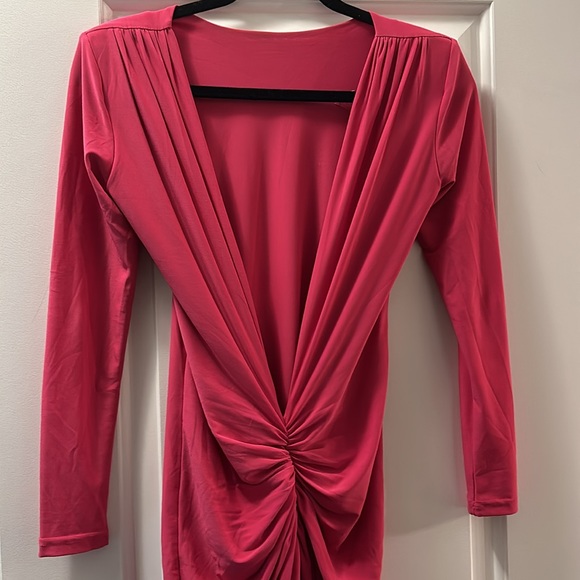 Floor length hot pink gown - Picture 4 of 4